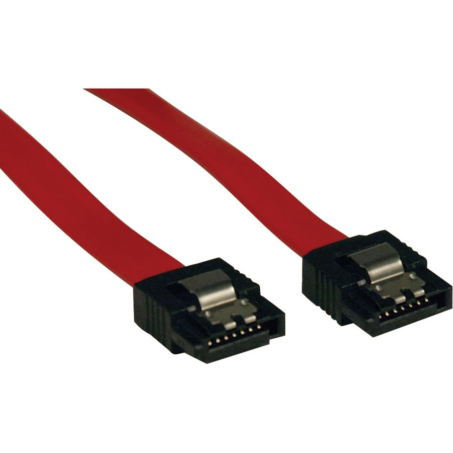 Eaton Tripp Lite Series Serial ATA (SATA) Latching Signal Cable 7Pin (M/M), 8-in. (20.32 cm)