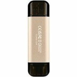 Transcend JetFlash 930C 256 GB USB 3.2 (Gen 1) Type A, USB 3.2 (Gen 1) Type C Flash Drive - Gold