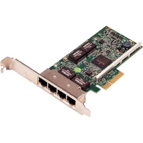 Dell 5719 QP Gigabit Ethernet Card for Server - 10/100/1000Base-T - Plug-in Card