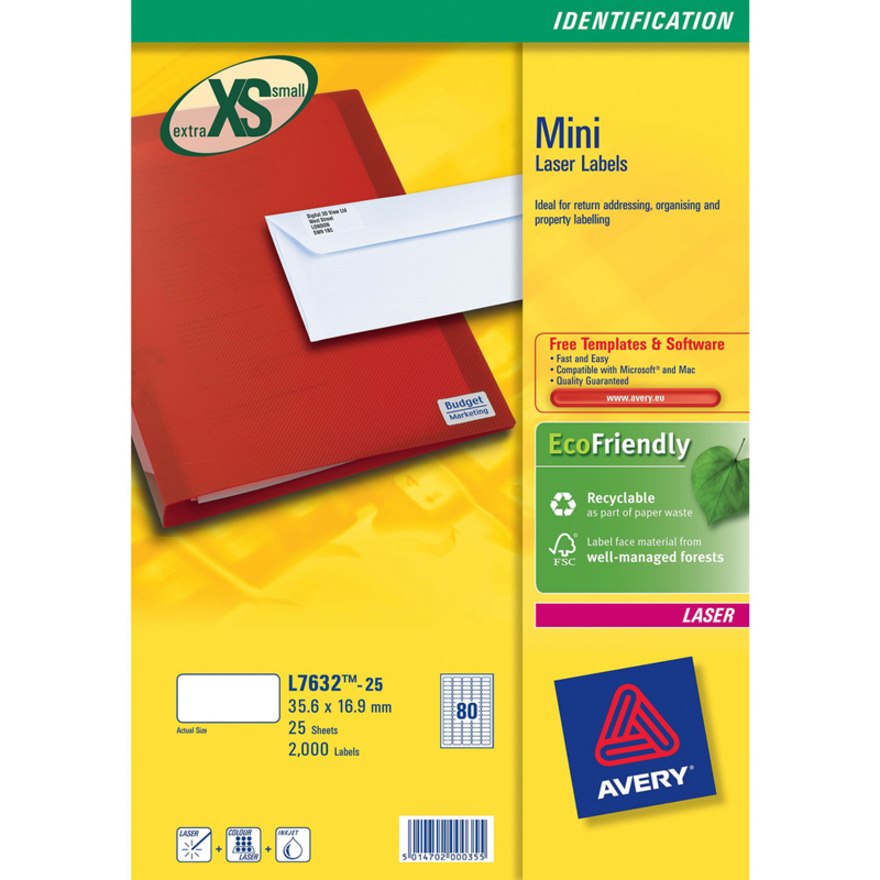 Avery L7632 Mini Label