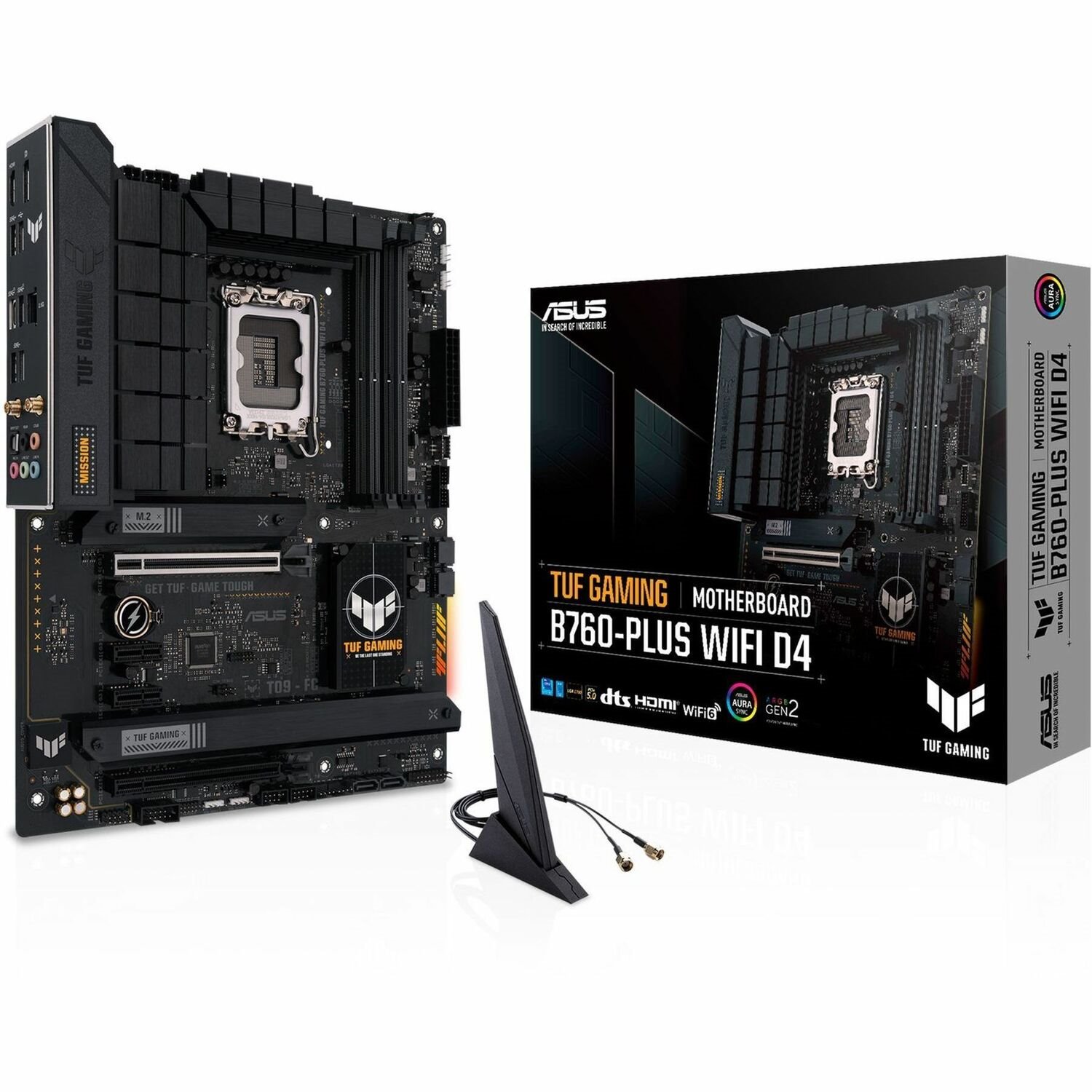 TUF B760-PLUS WIFI D4 Gaming Desktop Motherboard - Intel B760 Chipset - Socket LGA-1700 - ATX