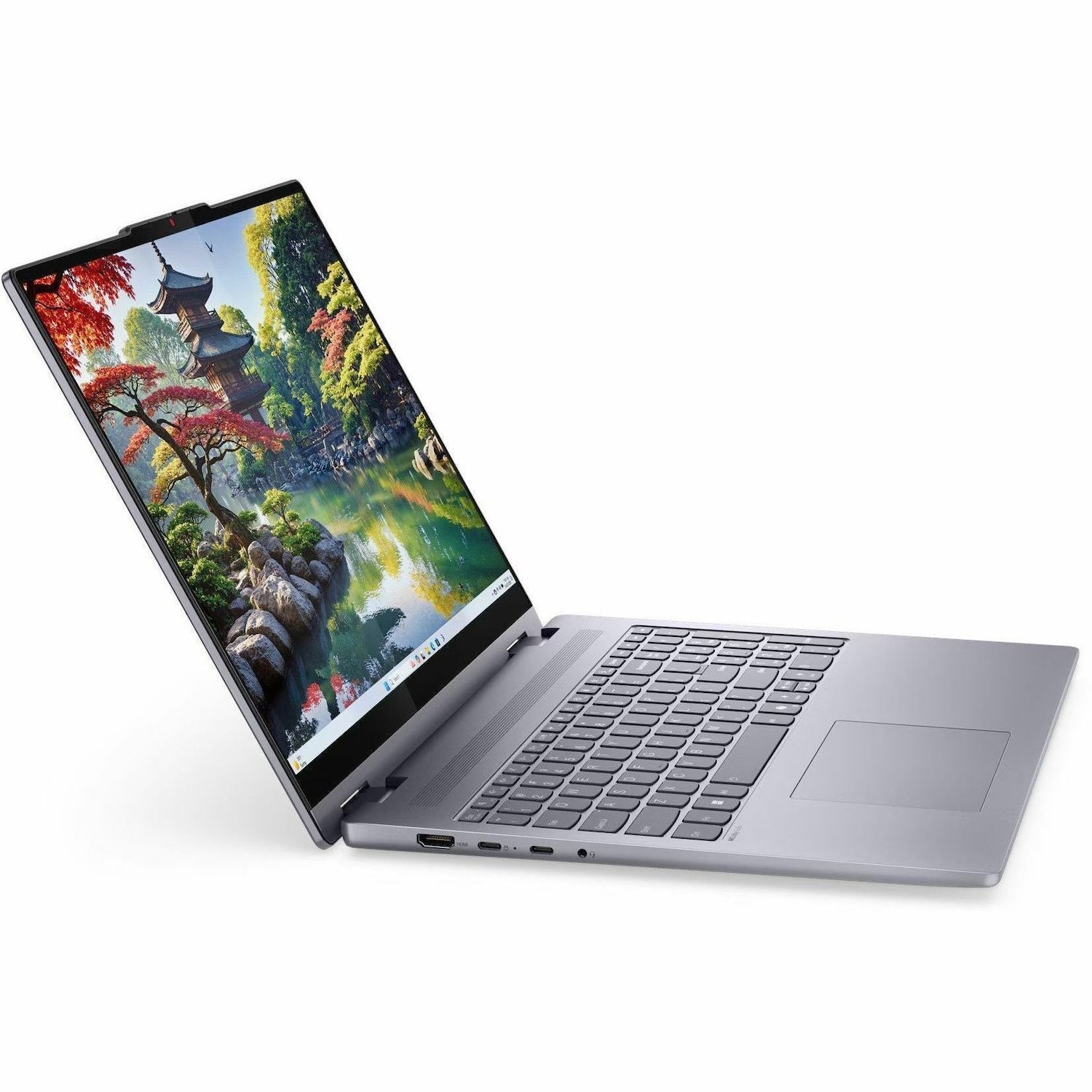 Lenovo IdeaPad 5 16IAL10 83KS000YUS 16" Touchscreen Convertible 2 in 1 Notebook - WUXGA - 60 Hz - Intel Core Ultra 7 255U - 16 GB - 512 GB SSD - English Keyboard - Luna Gray