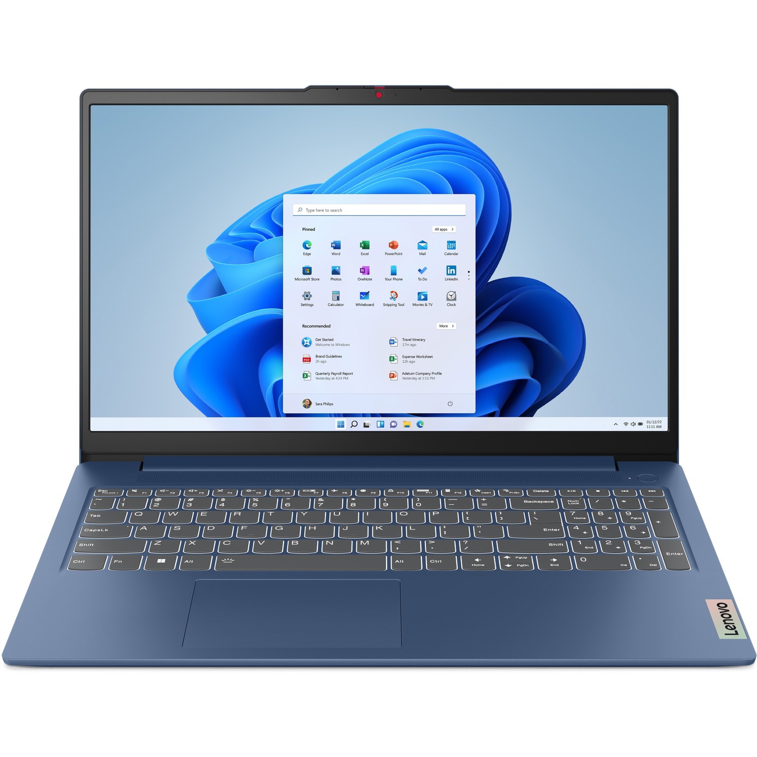 Lenovo IdeaPad Slim 3 15AMN8 82XQ00G3CC 15.6" Notebook - Full HD - AMD Ryzen 5 7520U - 8 GB - 512 GB SSD - English Keyboard - Abyss Blue