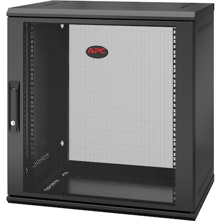 APC NetShelter 12U Wallmount Rack Enclosure Cabinet Single Hinged Switch Depth