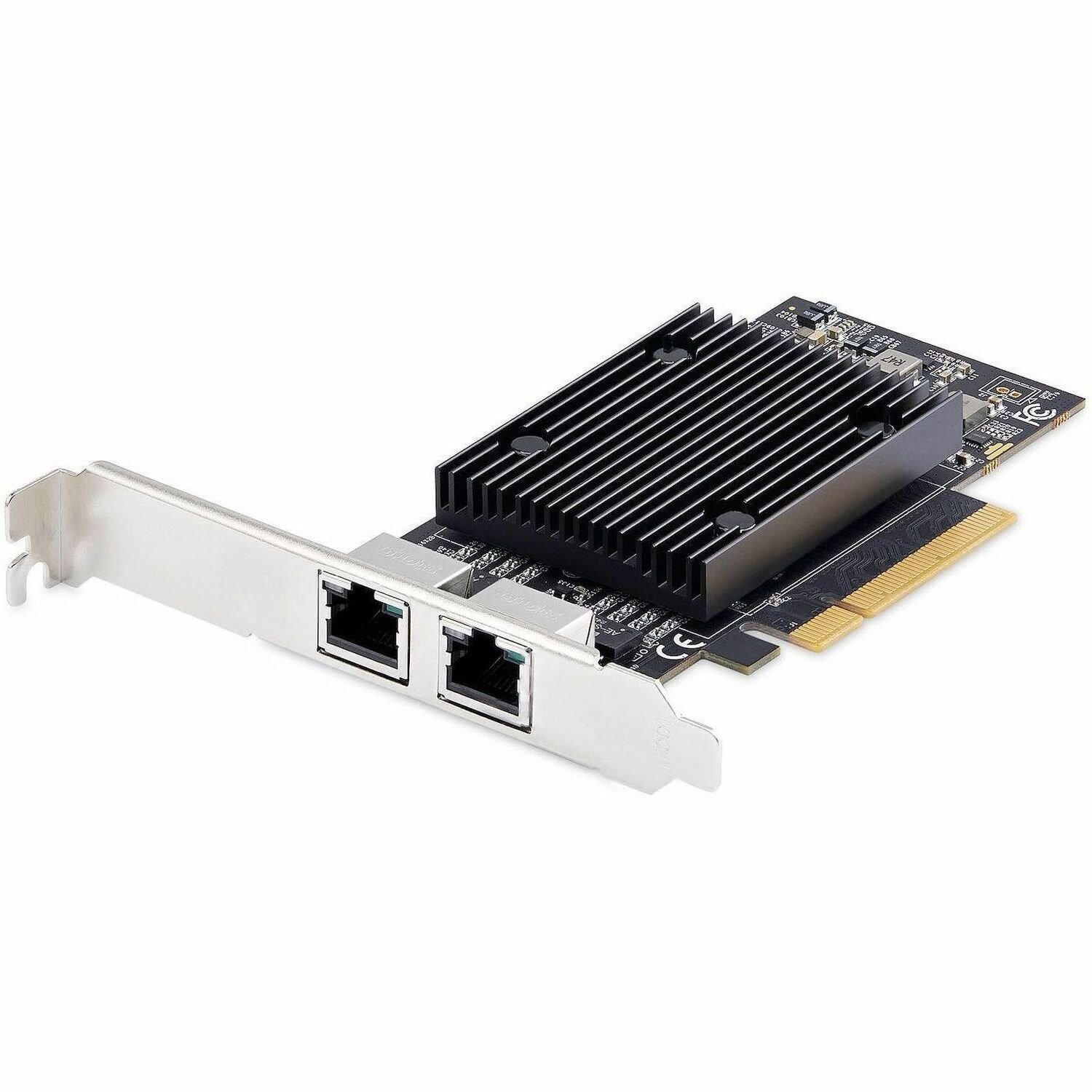 StarTech.com 2-Port PCIe 10Gb Ethernet Network Card, Dual RJ45 10GBase-T/Gigabit, Broadcom BCM57416 Chipset, NIC Card, Windows & Linux