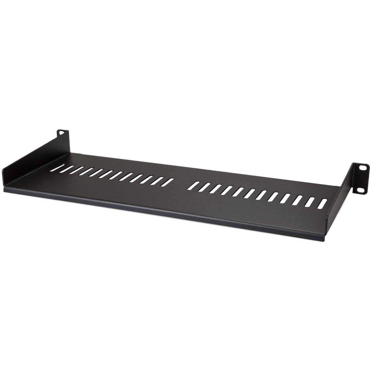 StarTech.com 1U Vented Server Rack Cabinet Shelf - Fixed 7in Deep Cantilever Rackmount Tray for 19" Data/AV/Network Enclosure w/Cage Nuts