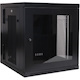 Eaton Tripp Lite Series SmartRack 12U Low-Profile Switch-Depth Wall-Mount Small Rack Enclosure, Clear Acrylic Window, Hinged Back