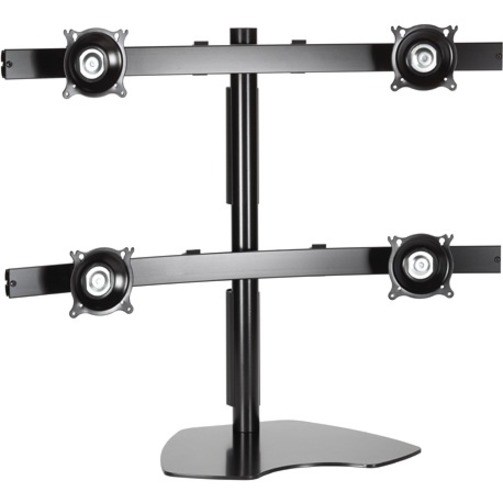 Chief Widescreen Quad Display Desk Mount - For Displays 10-30" - Black