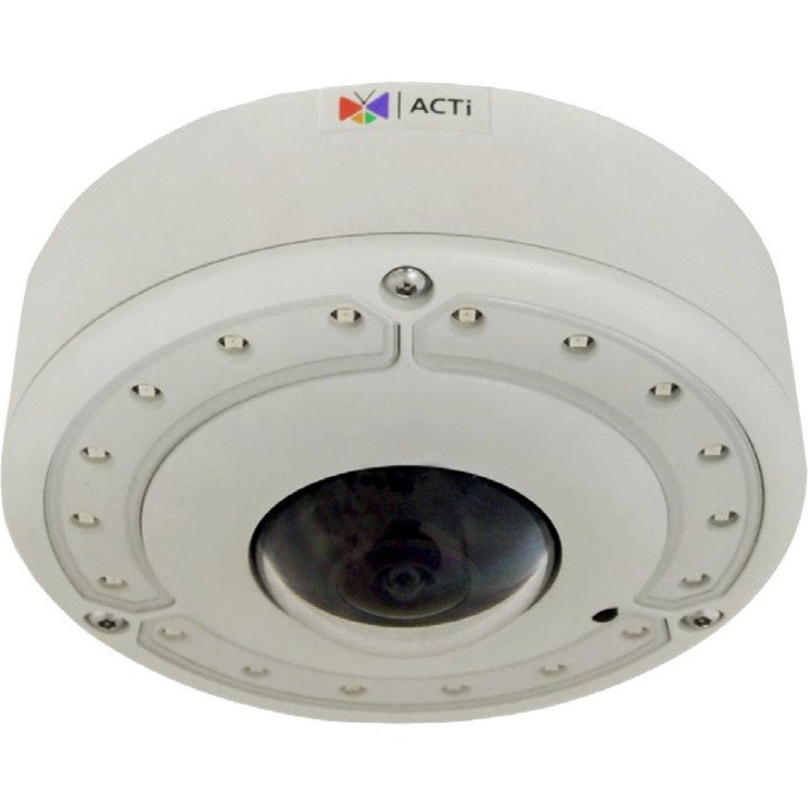 ACTi Hemispheric B76A 12 Megapixel Outdoor HD Network Camera - Color, Monochrome - Dome