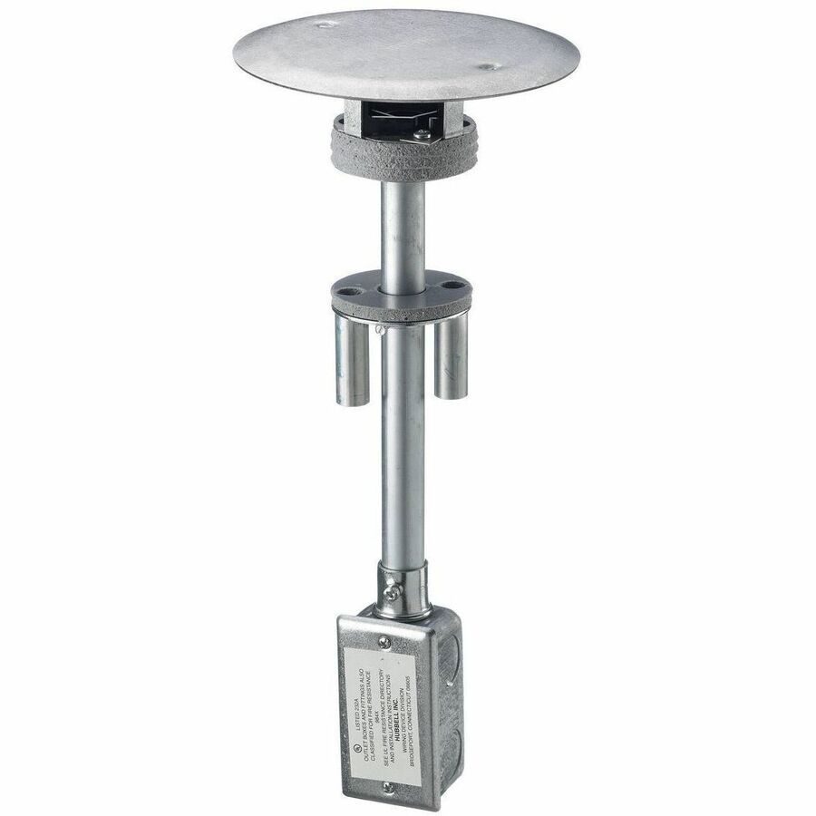 Hubbell Premise Wiring 2x2 Flush Series, 3" Through Floor Fitting
