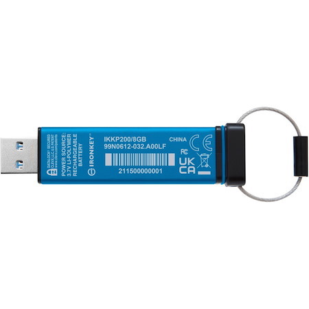 IronKey Keypad 200 8GB USB 3.2 (Gen 1) Type A Flash Drive