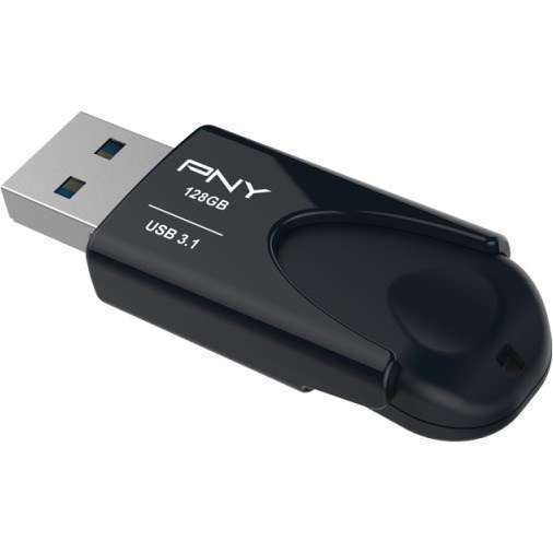 PNY Attach&eacute; 4 3.1 128 GB USB 3.1 Type A Flash Drive - Black