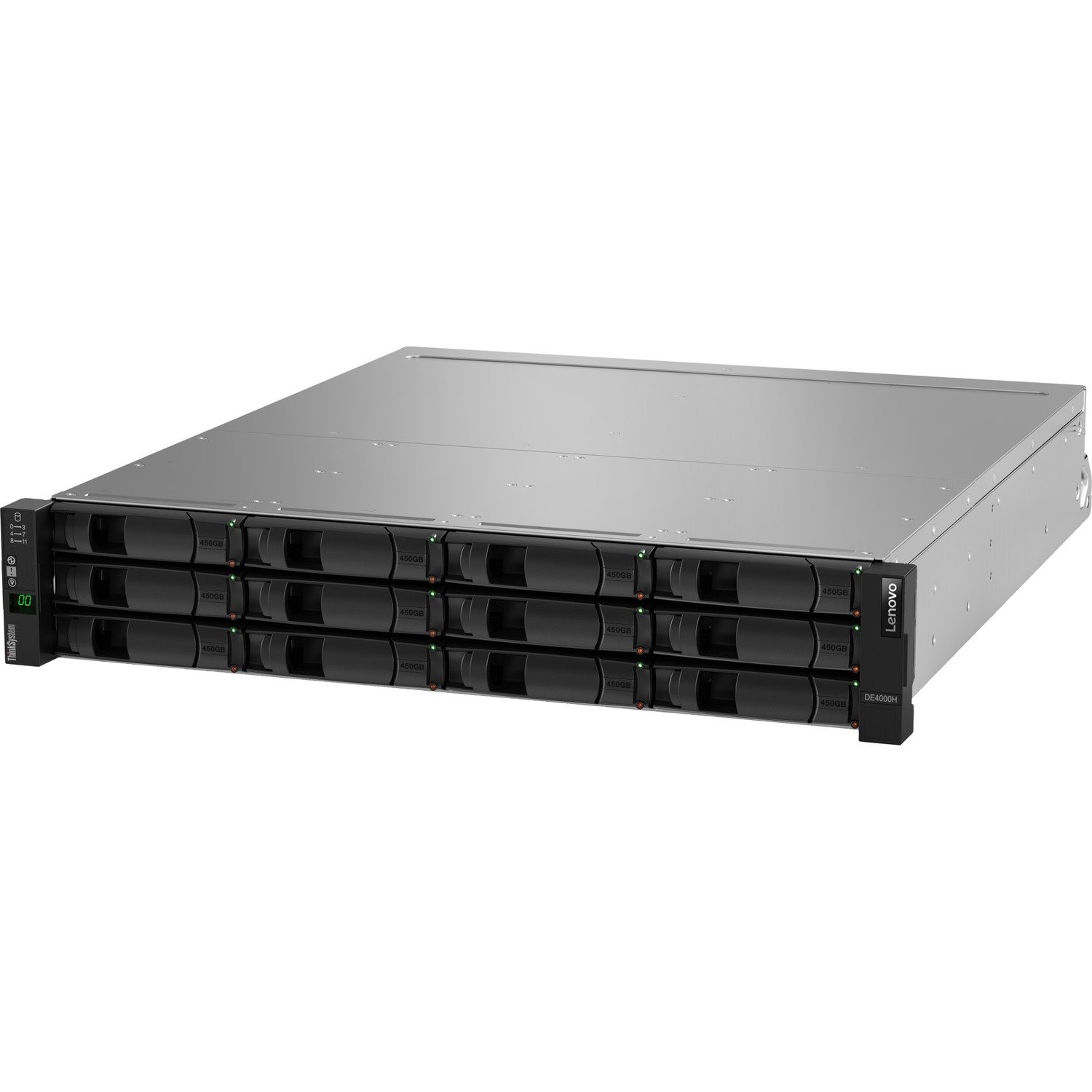 Lenovo ThinkSystem DE4000H 12 x Total Bays SAN Storage System - 2U Rack-mountable