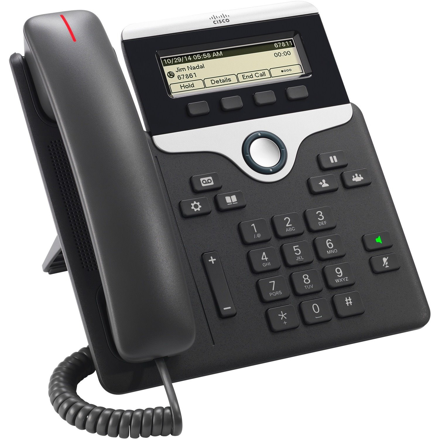 Cisco 7811 IP Phone - Corded - Wall Mountable - Charcoal