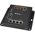 StarTech.com Industrial 8 Port Gigabit PoE Switch, 4 x PoE+ 30W, Power Over Ethernet GbE Layer/L2 Managed Network Switch -40C to +75C, TAA