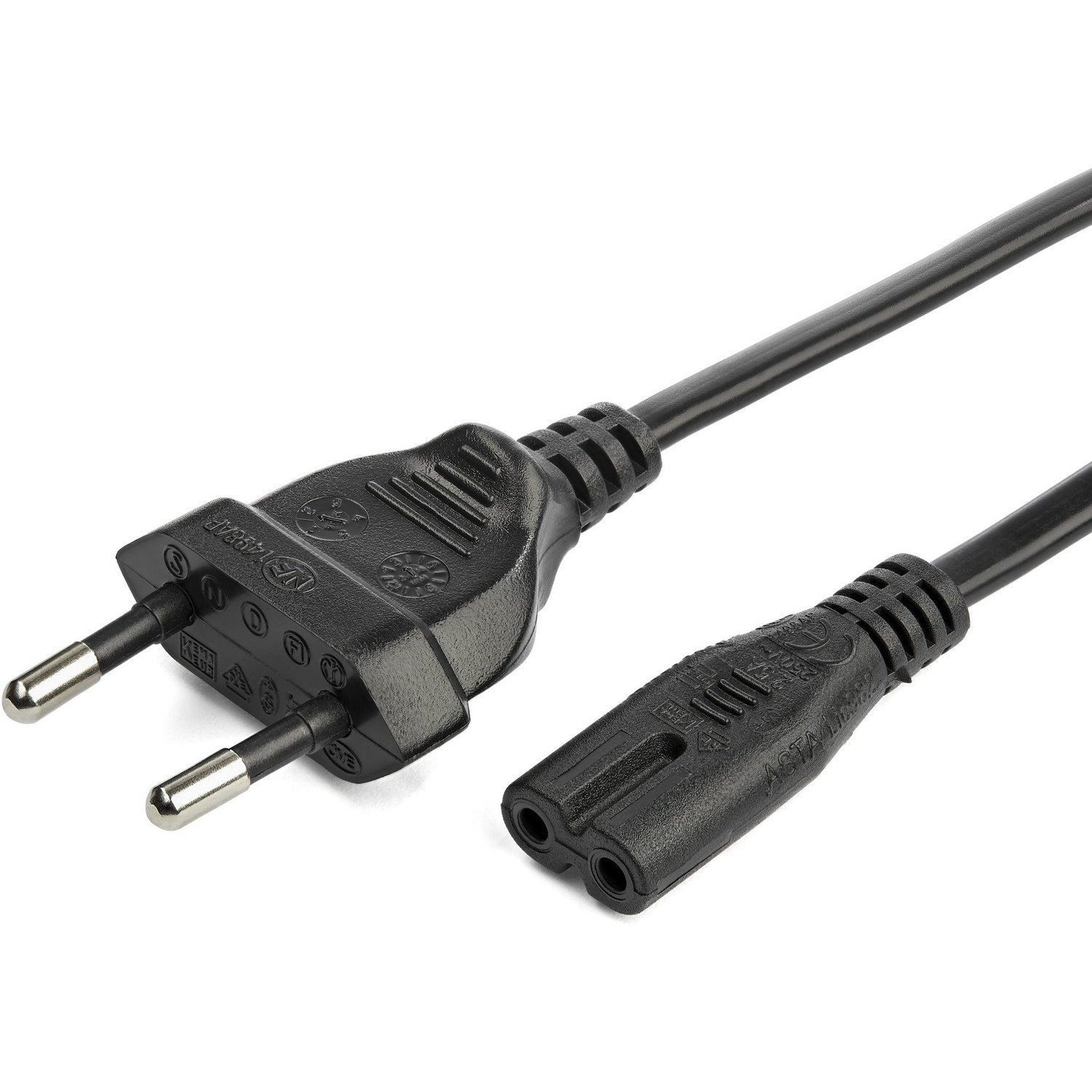 StarTech.com 3m (10ft) Laptop Power Cord, EU Plug to C7, 2.5A 250V, 18AWG, Laptop Replacement Cord, Laptop Charger Cable, Europlug
