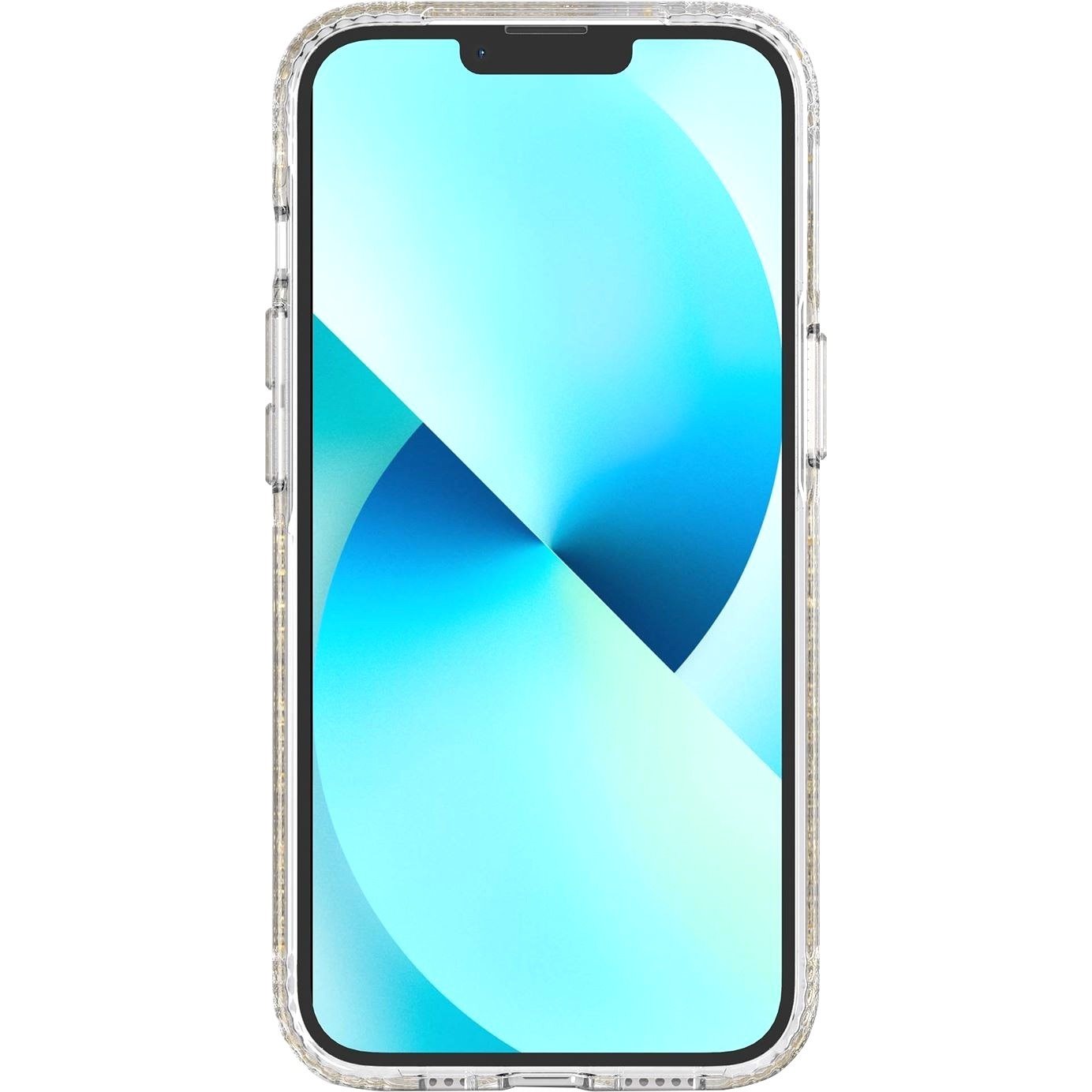 Tech21 Evo Sparkle Case for Apple iPhone 13 Smartphone - Holographic Shimmer Effect - Gold