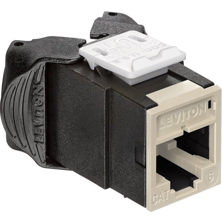 Leviton Atlas-X1 Cat 6 UTP QuickPort Jack, Ivory