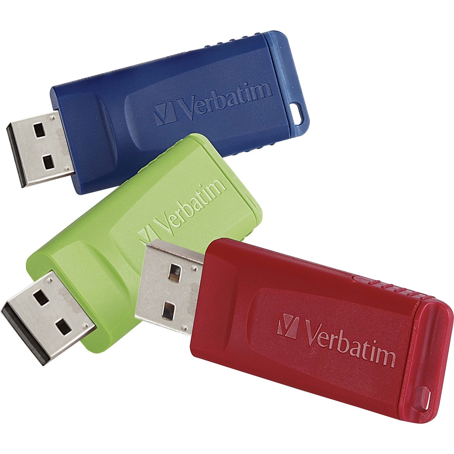 32GB Store 'n' Go&reg; USB Flash Drive - 3pk - Red, Green, Blue