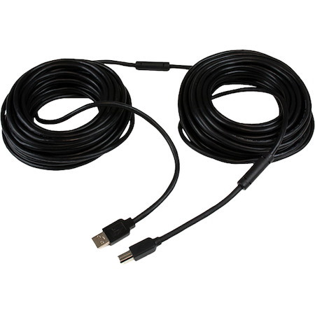 StarTech.com 65ft (20m) Active USB 2.0 A to B Cable, Long USB Cable, USB Printer Cable, 1x USB A (M), 1x USB B (M), Black
