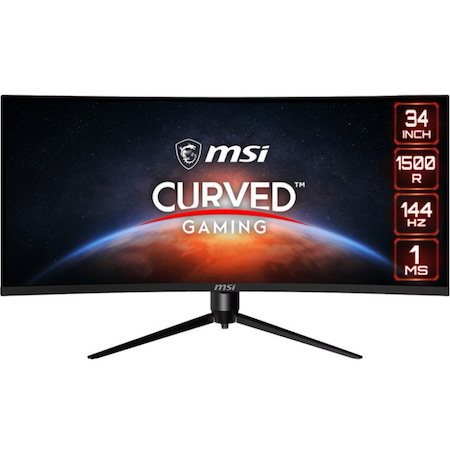MSI Optix OPTIXMAG342CQR 34" Class UW-QHD Curved Screen Gaming LCD Monitor - 21:9