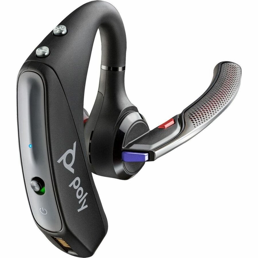 Poly Voyager 5200-M Wireless Earbud, Behind-the-neck Mono Earset - Black