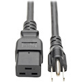 Tripp Lite by Eaton Computer Power Cord C19 to NEMA 5-15P - Heavy-Duty 15A 125V 14 AWG 10 ft. (3.05 m) Black