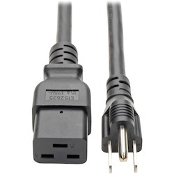 Tripp Lite by Eaton Computer Power Cord C19 to NEMA 5-15P - Heavy-Duty 15A 125V 14 AWG 10 ft. (3.05 m) Black