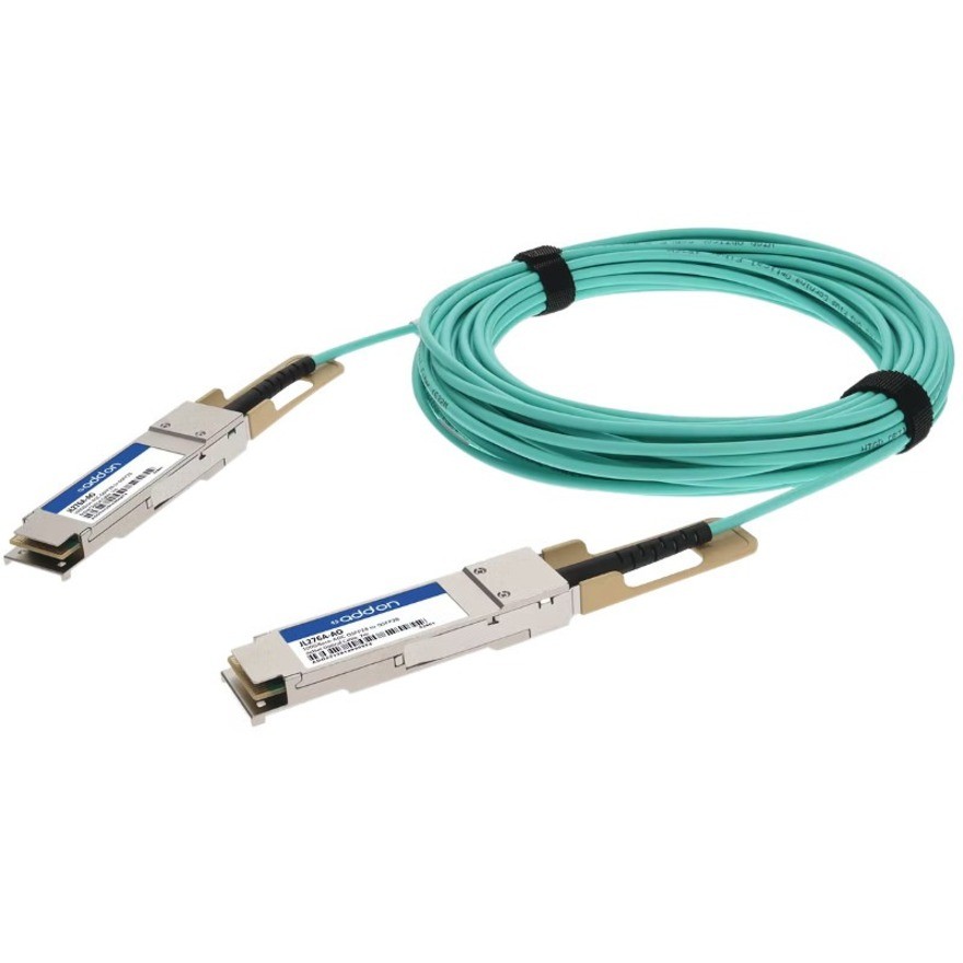 AddOn HP&reg; JL276A Compatible TAA Compliant 100GBase-AOC QSFP28 to QSFP28 Active Optical Cable (850nm, MMF, 7m)