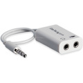 StarTech.com 3.5mm 4 Position to 2x 3 Position 3.5mm Headset Splitter Adapter M/F - White