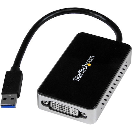 StarTech.com USB 3.0 to DVI External Video Card Multi Monitor Adapter with 1-Port USB Hub â€" 1920x1200