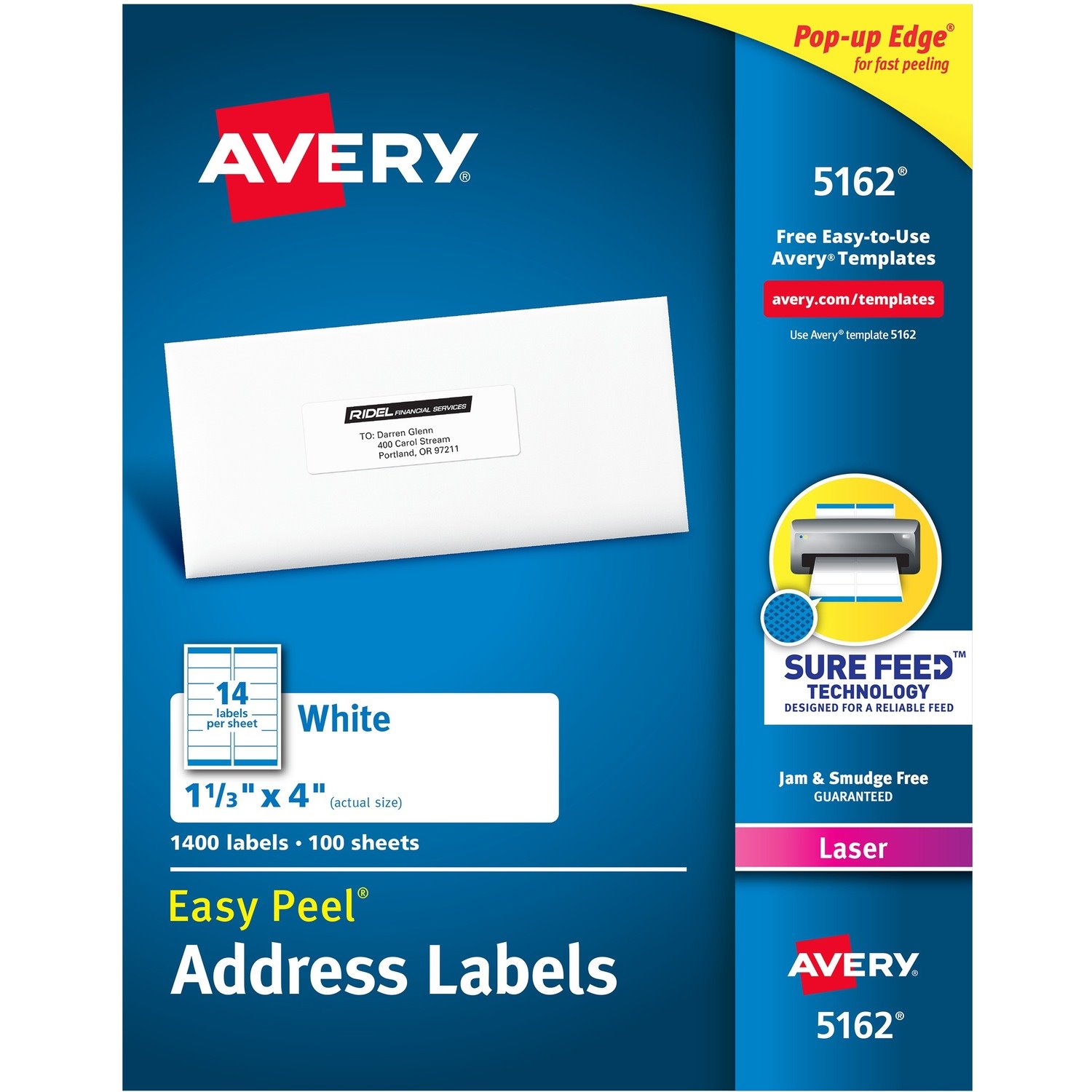 Avery Easy Peel Mailing Laser Labels