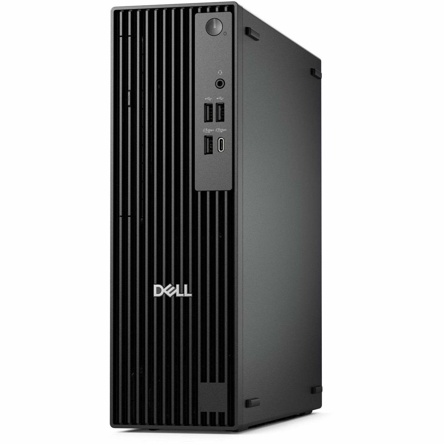 Dell Pro Slim QCS1250 Desktop Computer - Intel Core Ultra 5 Series 2 225 - 16 GB - 256 GB PCI Express NVMe SSD - Slim PC - Standard Black