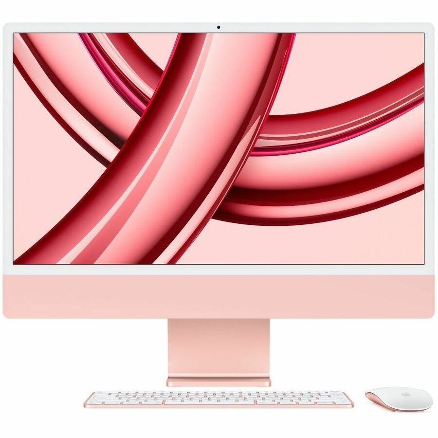 Apple iMac MQRT3X/A All-in-One Computer - Apple M3 Octa-core (8 Core) - 8 GB RAM - 256 GB SSD - 24" 4.5K 4480 x 2520 - Desktop - Silver