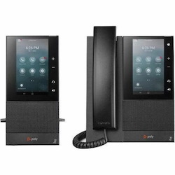 Poly CCX 505 IP Phone - Corded - Corded/Cordless - Wi-Fi, Bluetooth - Desktop, Wall Mountable - Black