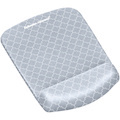 Fellowes® PlushTouch™ Foam Mouse Pad Wrist Support with MICROBAN® - Gray Lattice (9549701)