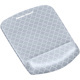 Fellowes® PlushTouch™ Foam Mouse Pad Wrist Support with MICROBAN® - Gray Lattice (9549701)
