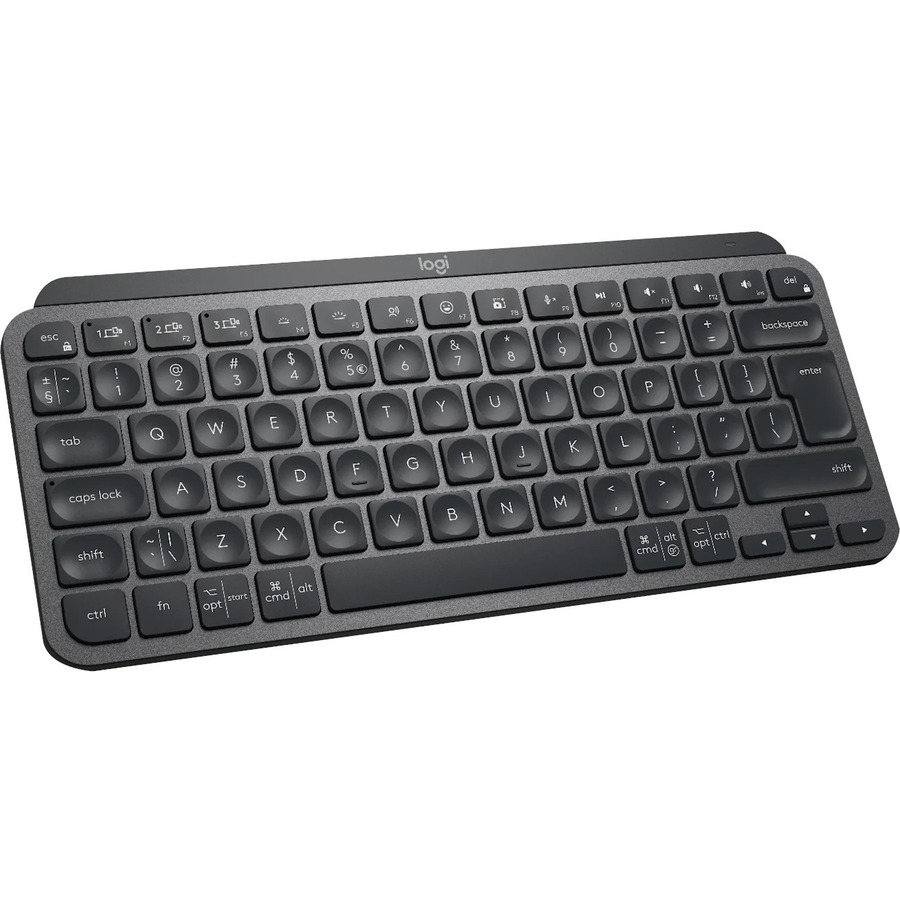 Logitech MX Keys Mini Keyboard - Wireless Connectivity - LED - Danish, Norwegian, Swedish, Finnish, Pan-Nordic - QWERTY Layout - Graphite