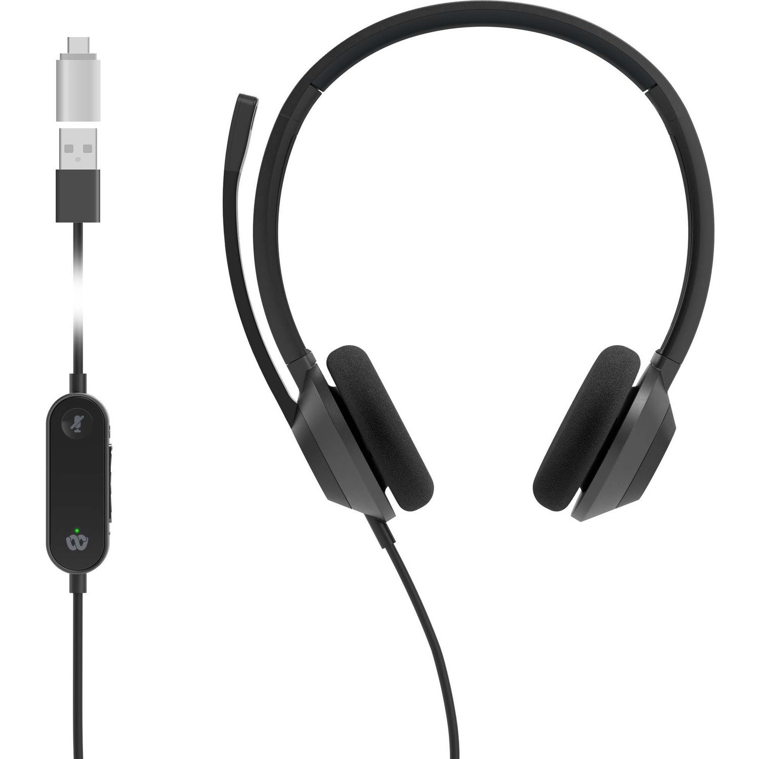 Cisco 322 Wired On-ear Stereo Headset - Carbon Black