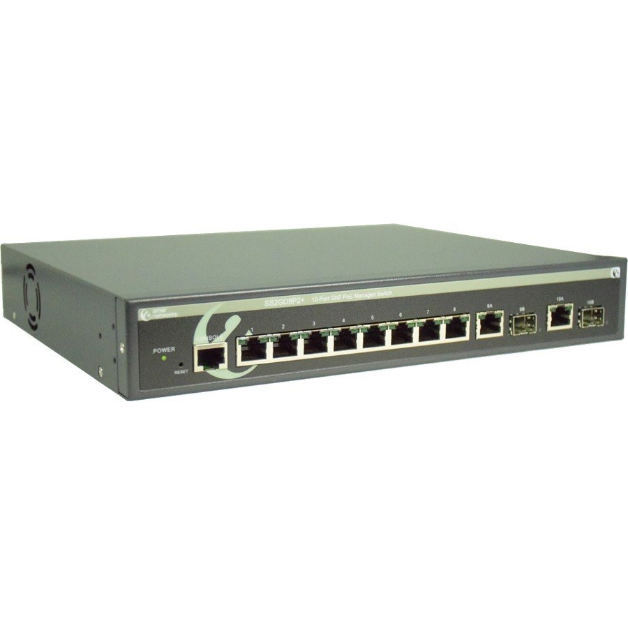 Amer 10 Port 10/100/1000 Mbps PoE+ Switch