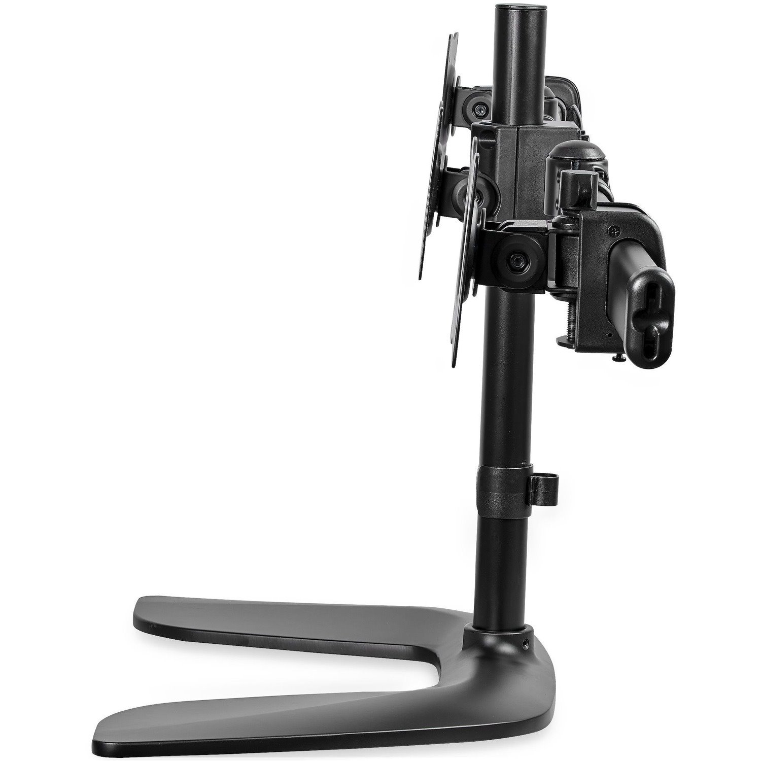 StarTech.com Triple Monitor Stand, Crossbar, Steel & Aluminum, For VESA Mount Monitors up to 27"(17.6lb/8kg), Monitor Stand, 3 Monitor Arm