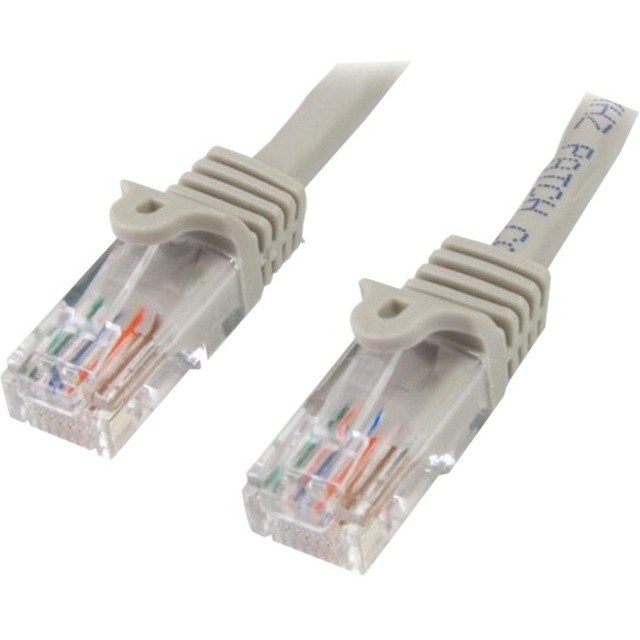 StarTech.com 1 m Gray Cat5e Snagless RJ45 UTP Patch Cable - 1m Patch Cord