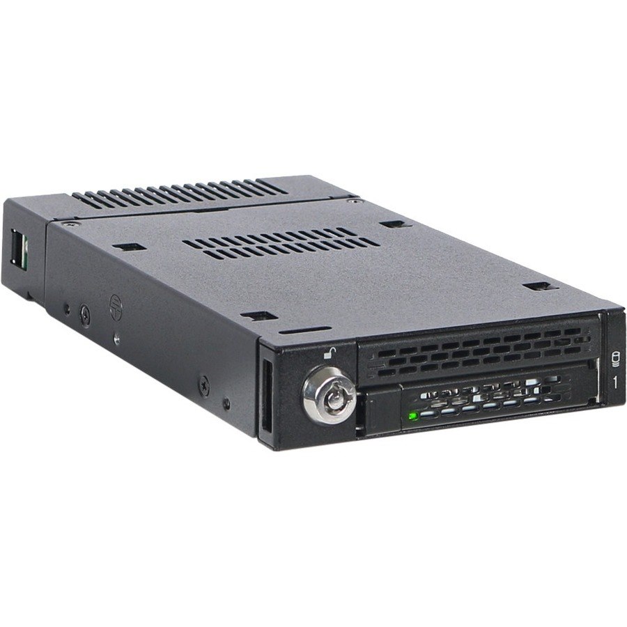 Icy Dock MB833M2K-B Drive Enclosure for 3.5" M.2, PCI Express NVMe - Mini-SAS HD Host Interface Internal - Black