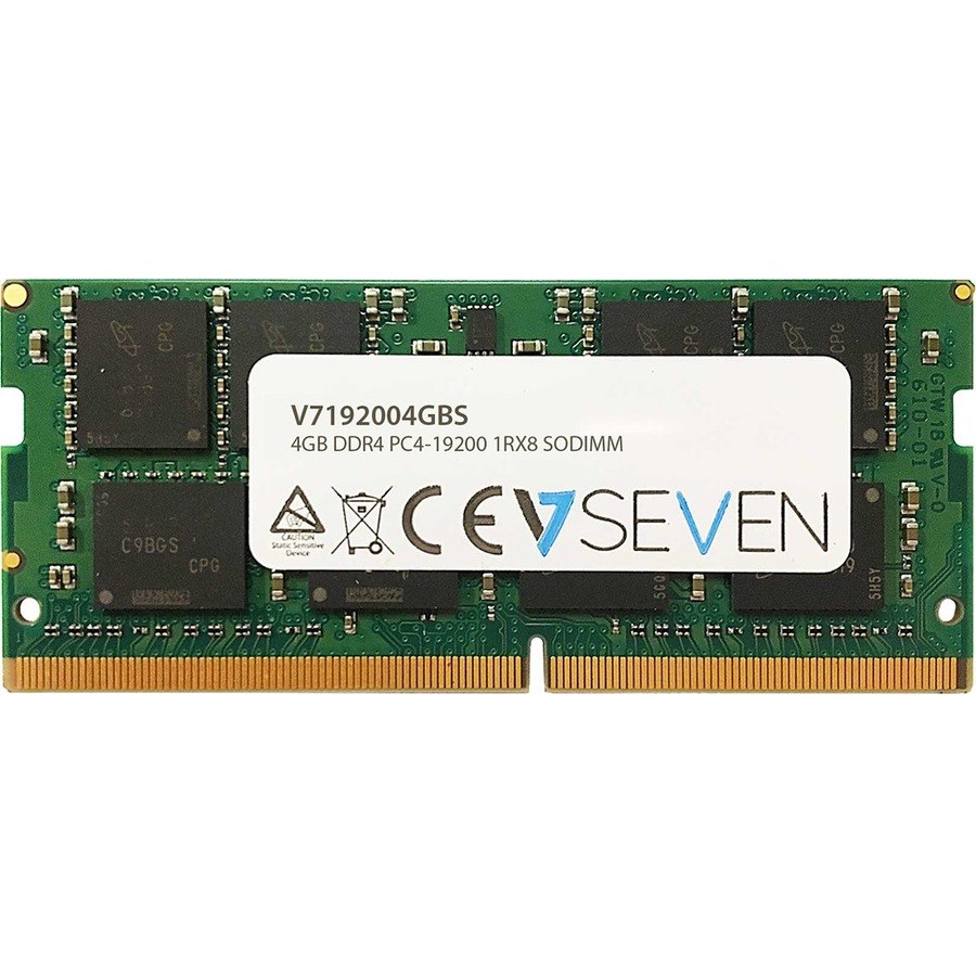 V7 V7192004GBS RAM Module - 4 GB - DDR4-2400/PC4-19200 DDR4 SDRAM - 2400 MHz Single-rank Memory