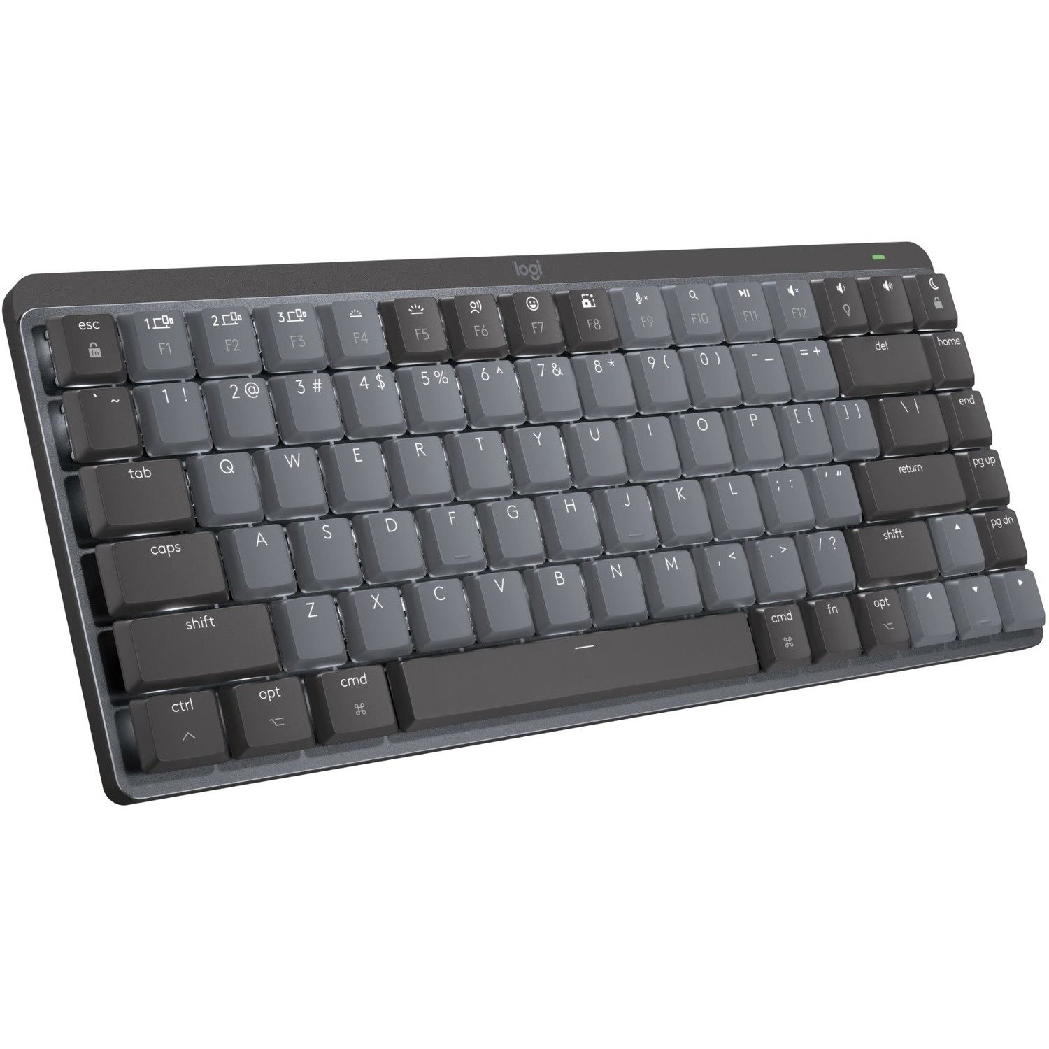 Logitech MX Mechanical Mini for Mac Wireless Illuminated Keyboard, Low-Profile Switches, Tactile Quiet Keys, Space Gray