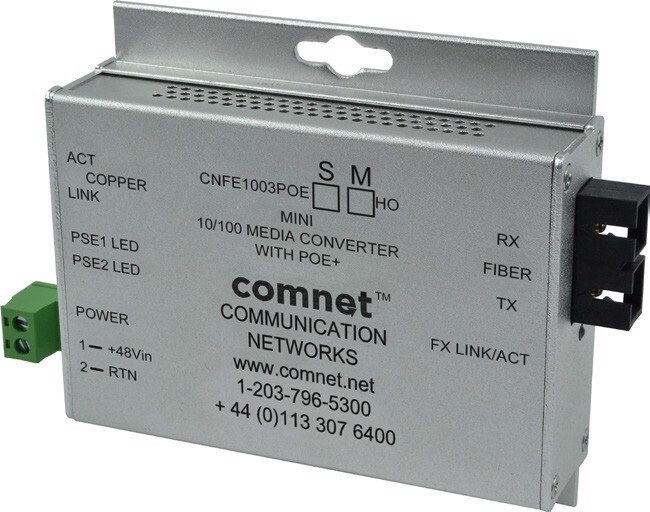 Comnet Hardened 100Mbps Media Converter, ST