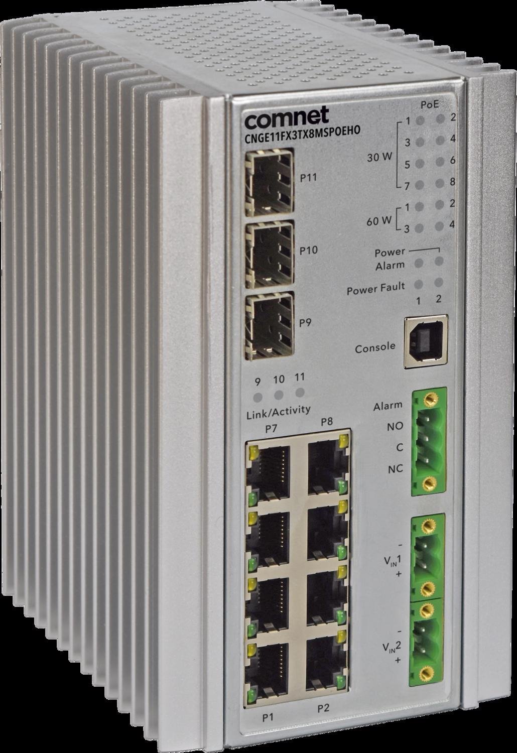 Comnet Hardened 11 Port 1000Mbps Managed Switch