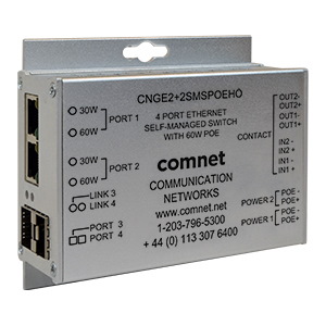 Comnet Four-Port Self-Managed Ethernet Switch