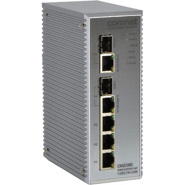 Comnet Hardened 5 Port 1000Mbps Managed Switch