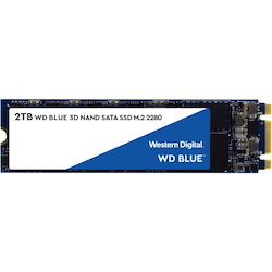 WD Blue 3D NAND 2TB PC SSD - SATA III 6 Gb/s M.2 2280 Solid State Drive